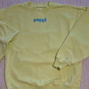 Poppi Women's Lime Green Crewneck Sweatshirt * Limited Edition!